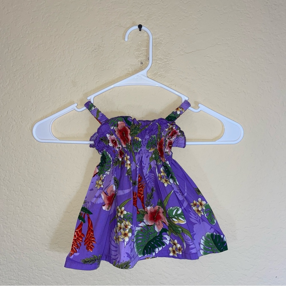 Floral Purple Kids Casual Dress